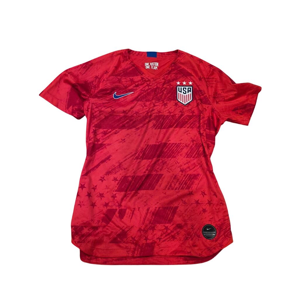 Nike Women's red 2019 USA Away Four-Star Stadium Jersey sz M